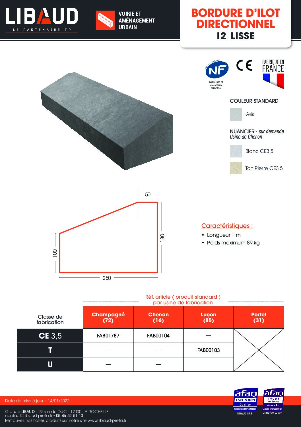 bordure_ilot_directionnel_i2_lisse