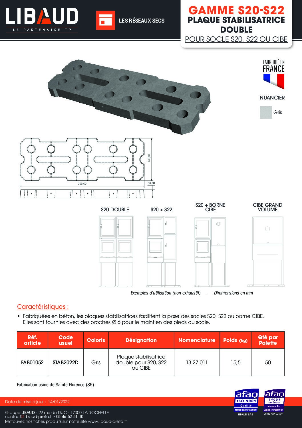 ft_libaud_gamme_s20-s22_plaque_stabilisatrice_double_pour_socle_s20_s22_ou_cibe