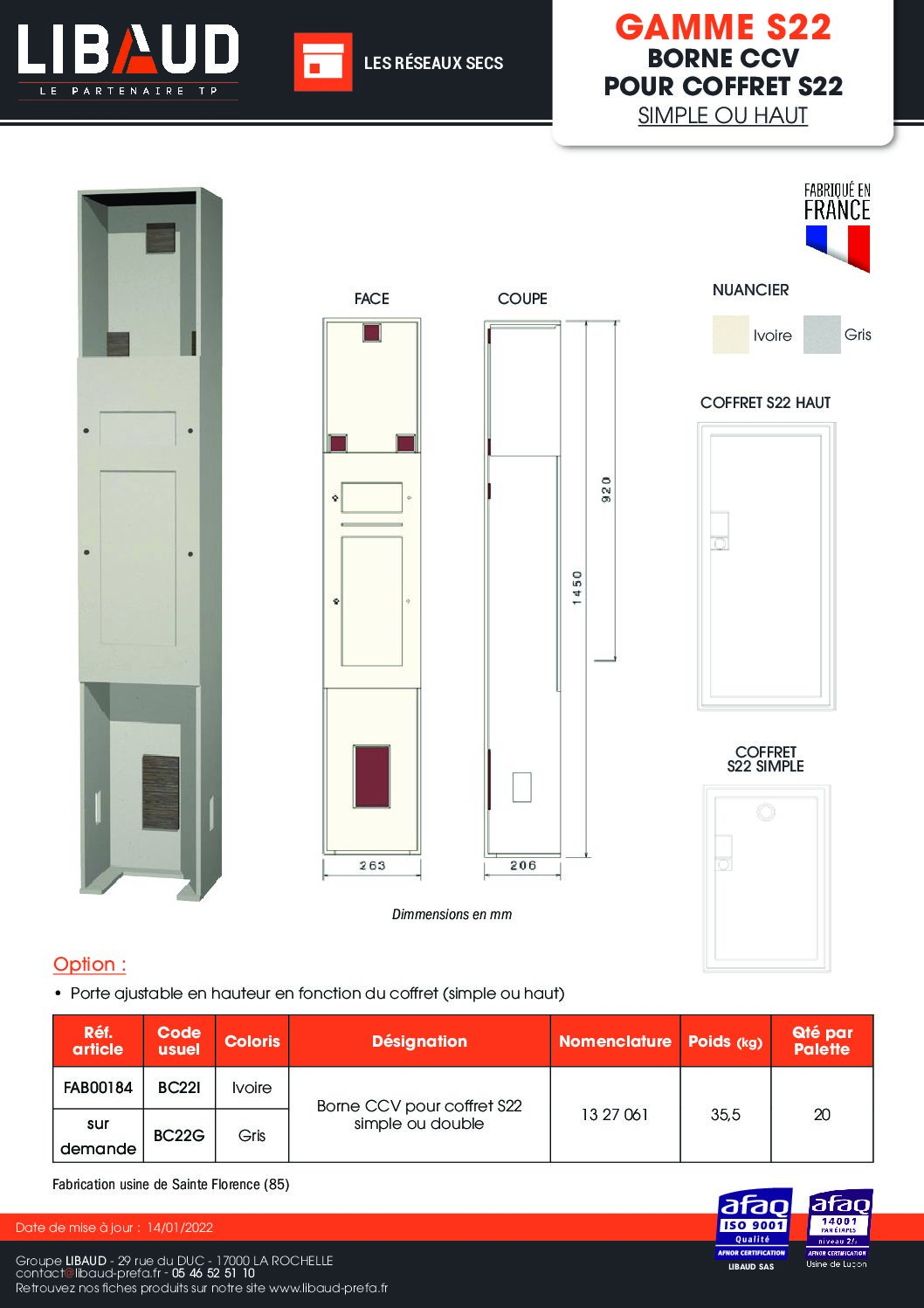 ft_libaud_gamme_s22_borne_ccv_pour_coffret_s22_simple_ou_haut