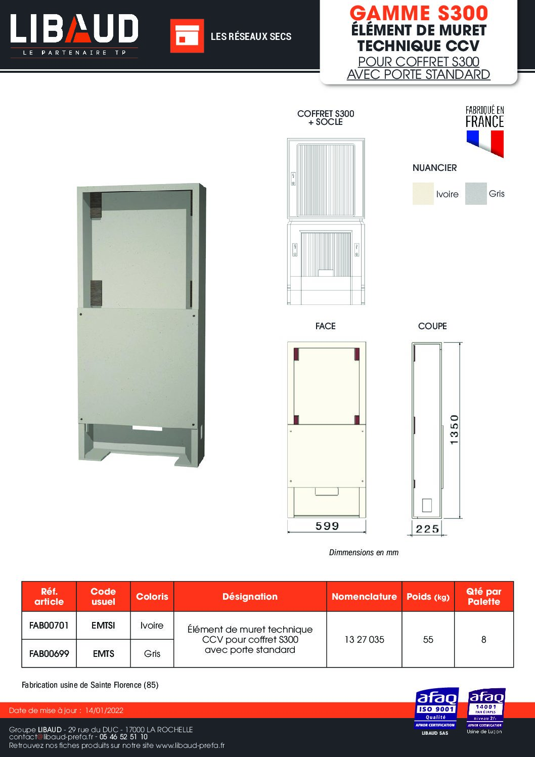 ft_libaud_gamme_s300_element_de_muret_technique_ccv_pour_coffret_s300_avec_porte_standard