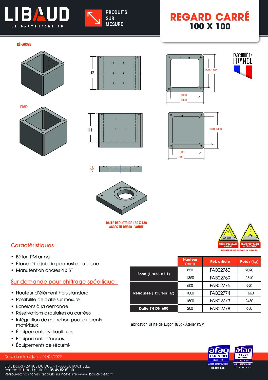 Documenth que Catalogues Et Fiches Libaud Prefa B ton N goce TP