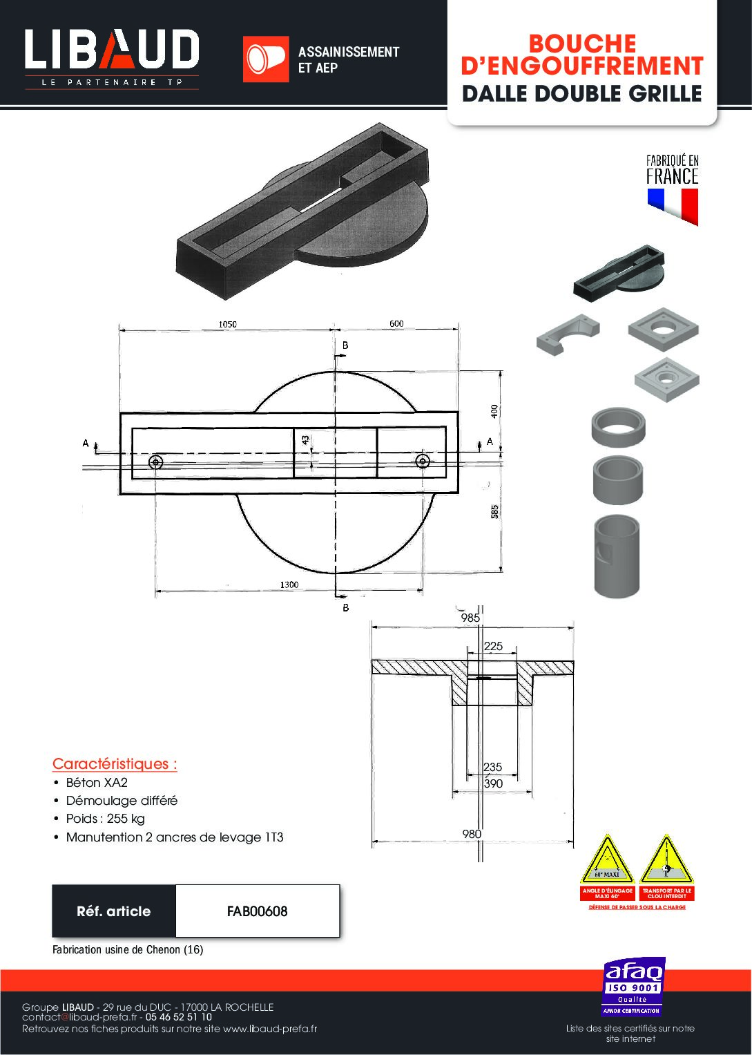 ft_libaud_bouche_dengouffrement_dalle_double_grille ft_libaud_bouche_dengouffrement_dalle_double_grille