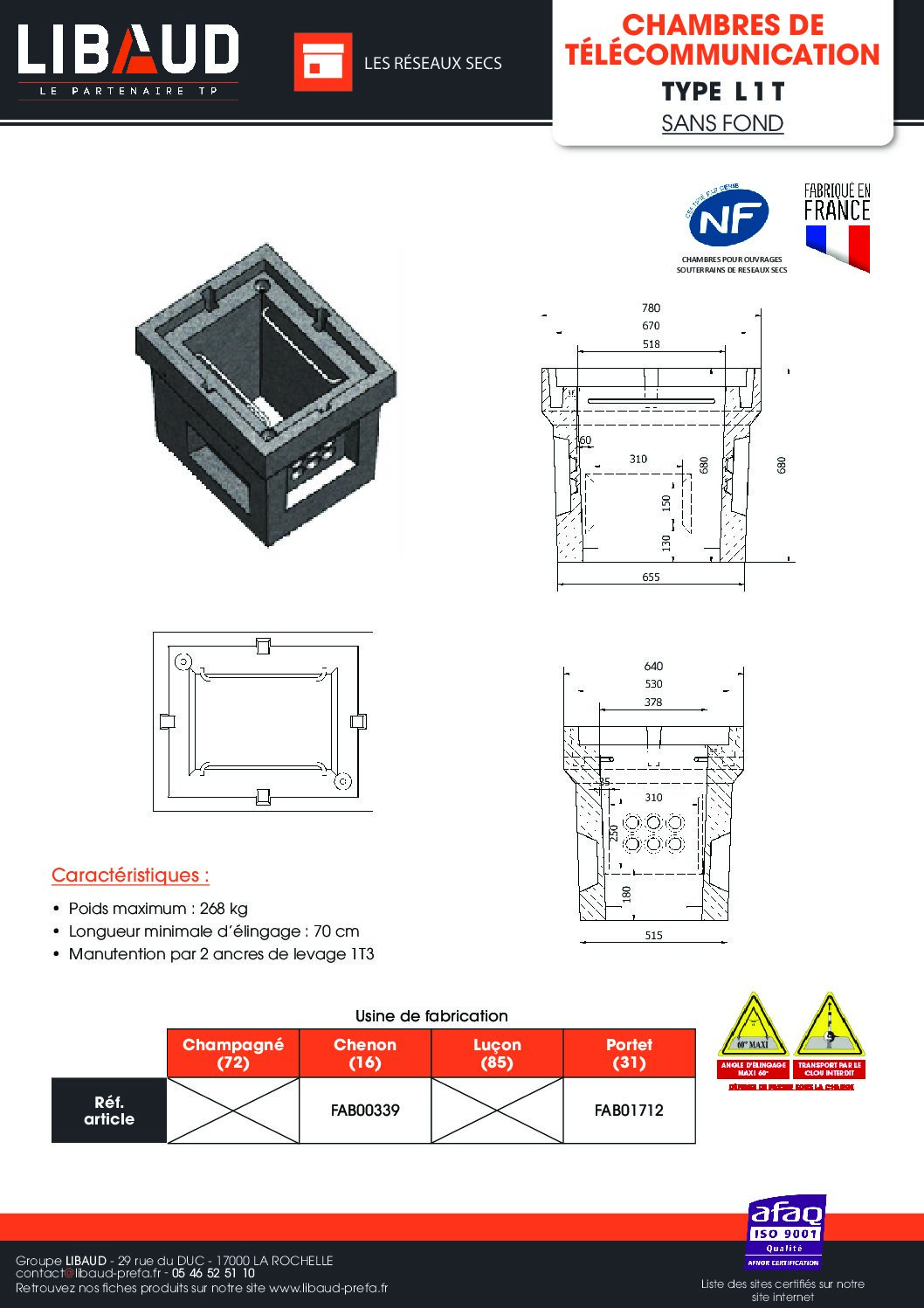 ft_libaud_chambre_de_telecommunications_type_l1t ft_libaud_chambre_de_telecommunications_type_l1t