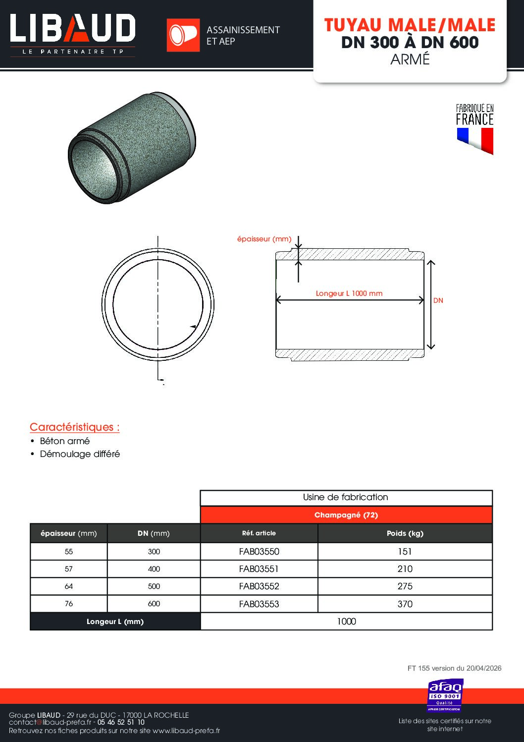tuyau_malemale_dn_300_a_dn_600_arme tuyau_malemale_dn_300_a_dn_600_arme